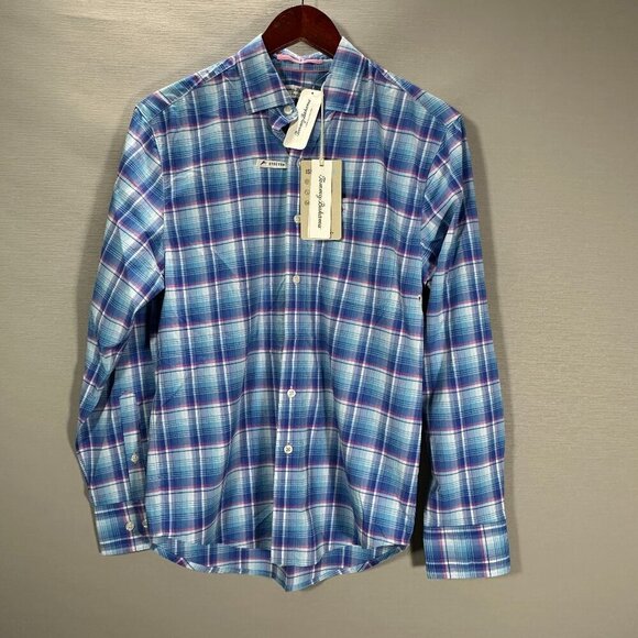 Tommy Bahama Mens Shirt Siesta Key Beach Glass Sun Protection Wicking Pocket NEW - Picture 1 of 11